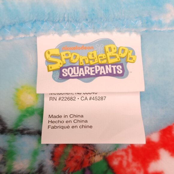 SpongeBob SquarePants Holiday Plush Throw Blanket 50" X 70" Super Soft Kids - Picture 10 of 12